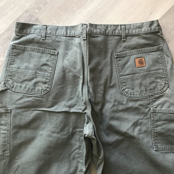 Carhartt Men's Original Dungaree 44x32 Carpenter Work Pants Grey - Picture 9 of 9